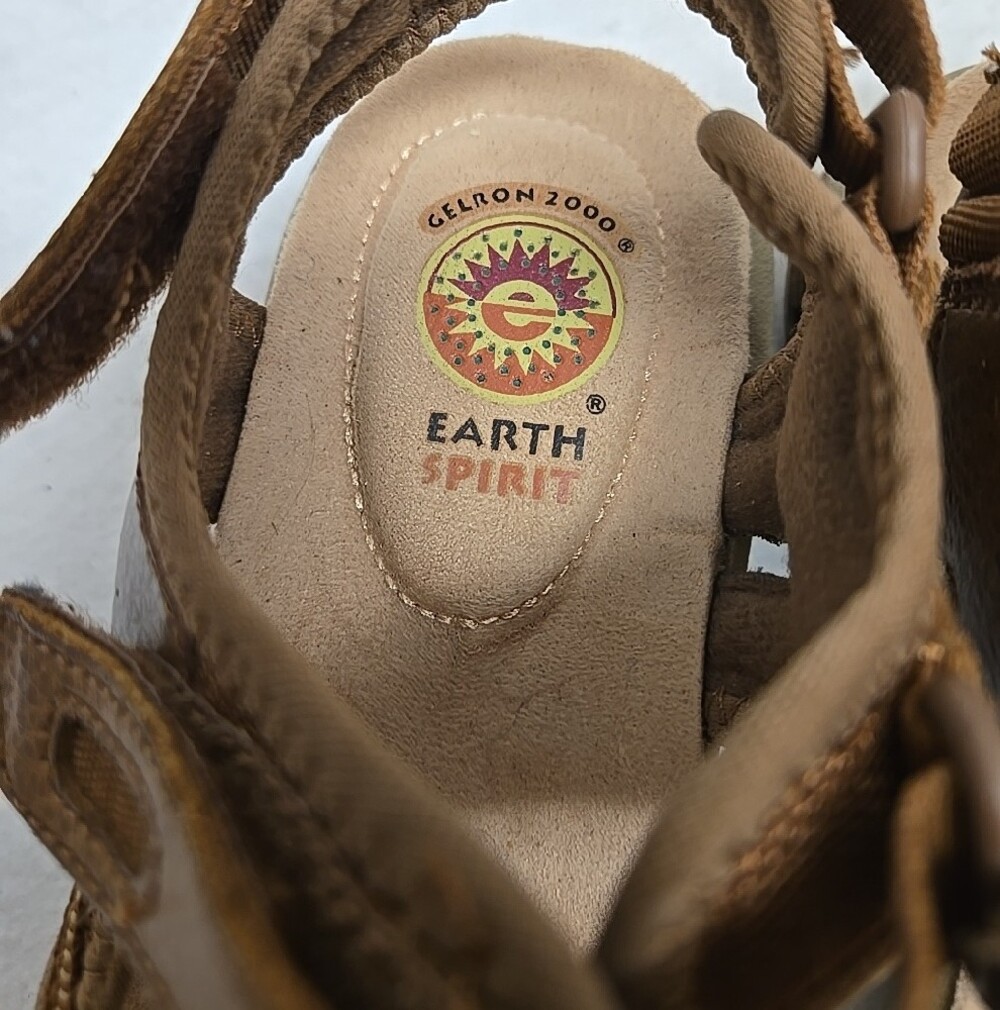 Earth Spirit Comfort Trek Brown Adjustable Strap Women's Sandals Sz 7 - Picture 7 of 8